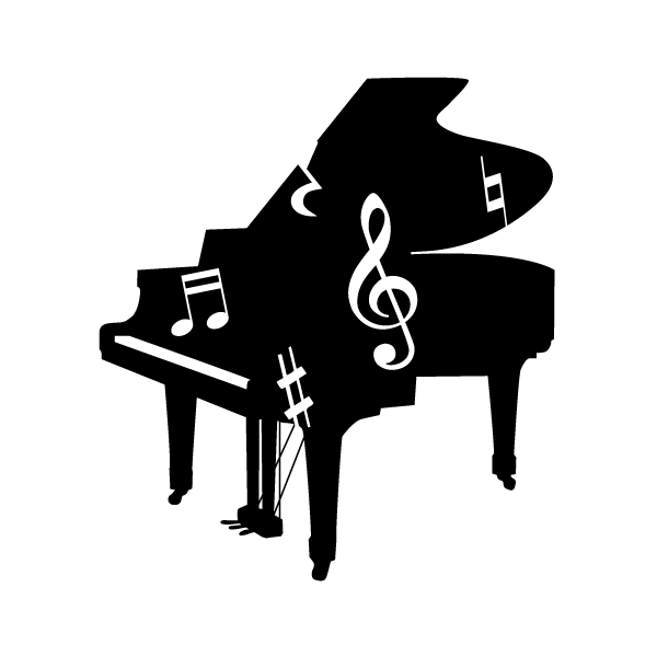 音符のピアノイラスト