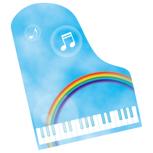 青空と虹のグランドピアノ
