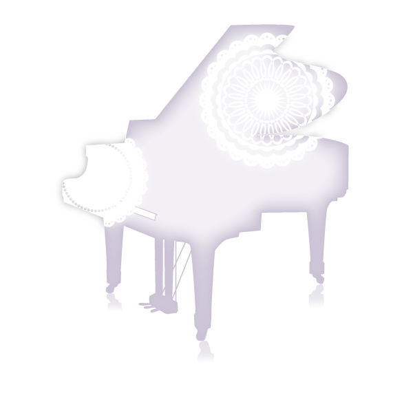 レースのピアノイラスト