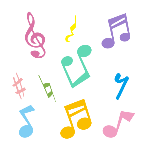 かわいい音符のイラスト