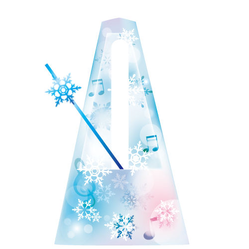 冬色メトロノームイラスト