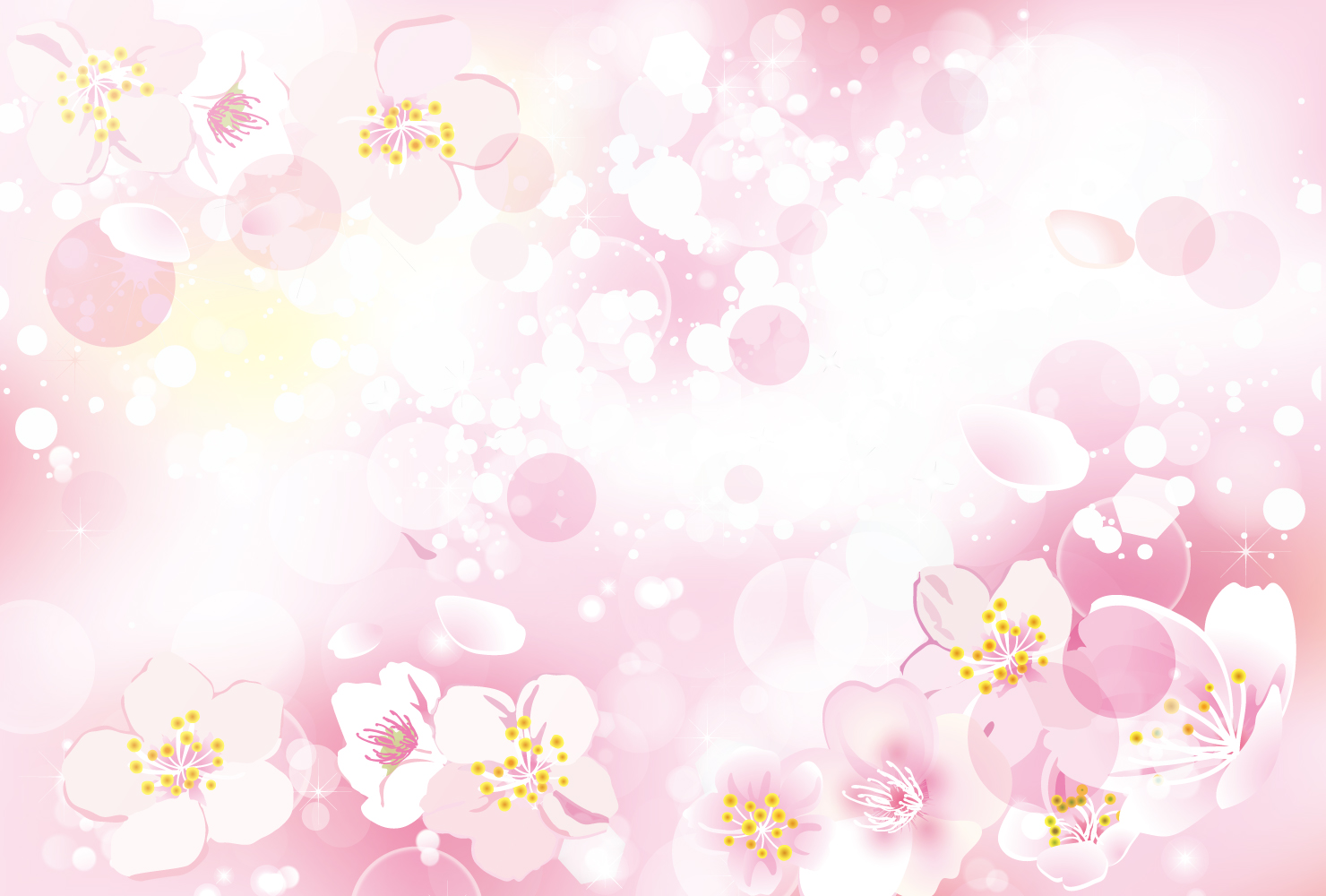 桜の背景イラスト　ピンク