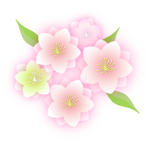 桃の花イラスト